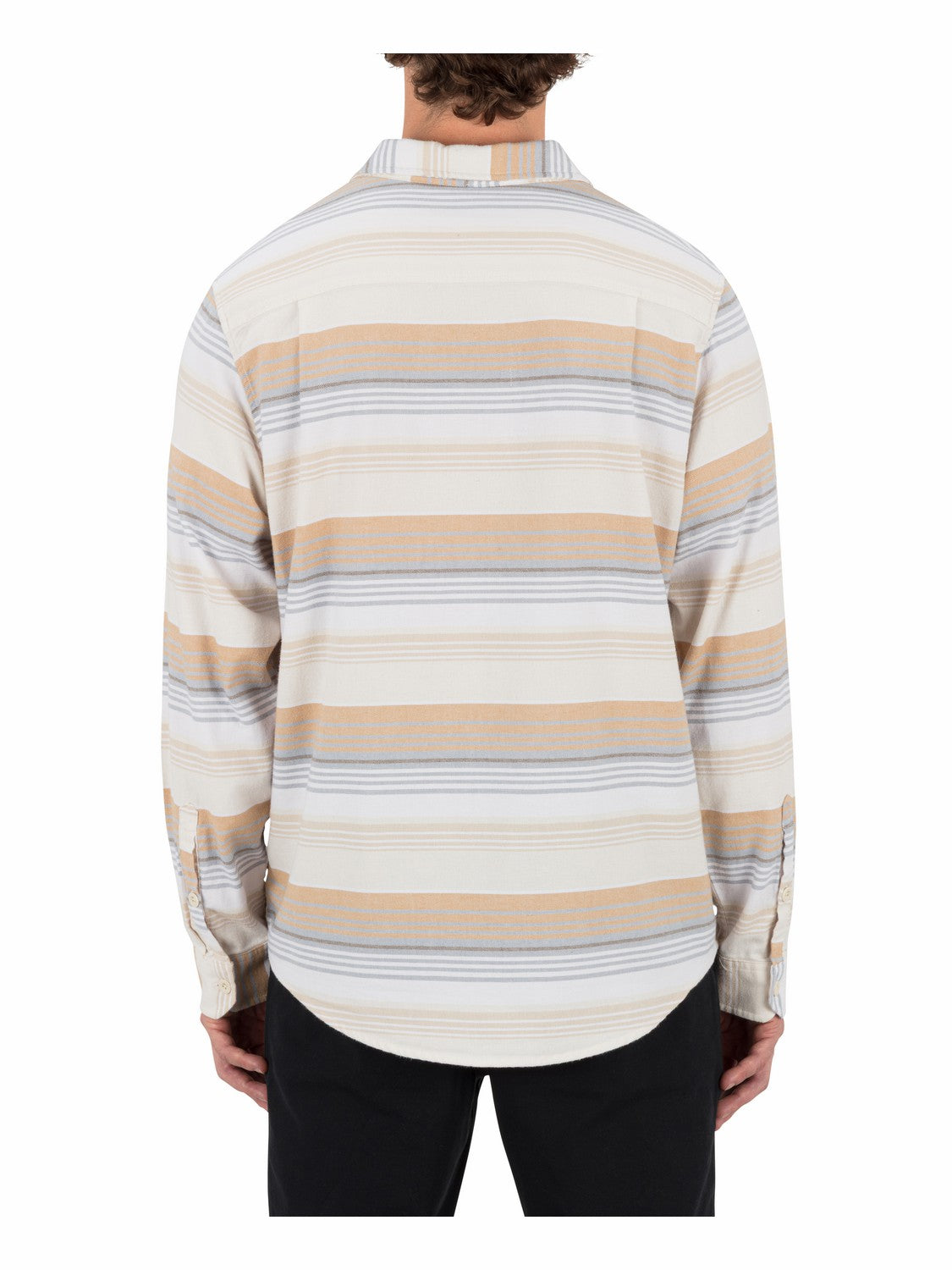 Portland Stripe Stretch Flannel Long Sleeve | Hurley - White