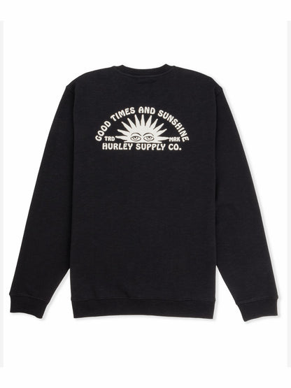 Sunshine Slub Crew Sweatshirt | Hurley - Black