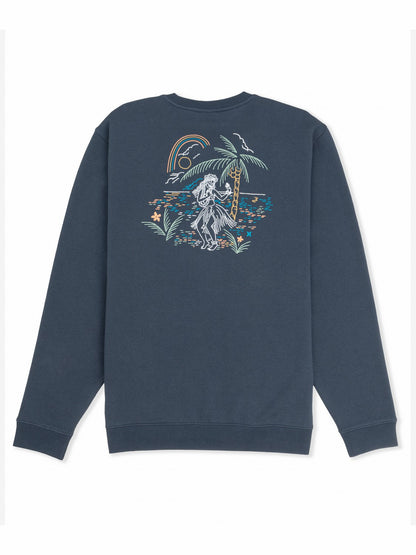 Hula In Paradise Crewneck Sweatshirt | Hurley - Iron Ore
