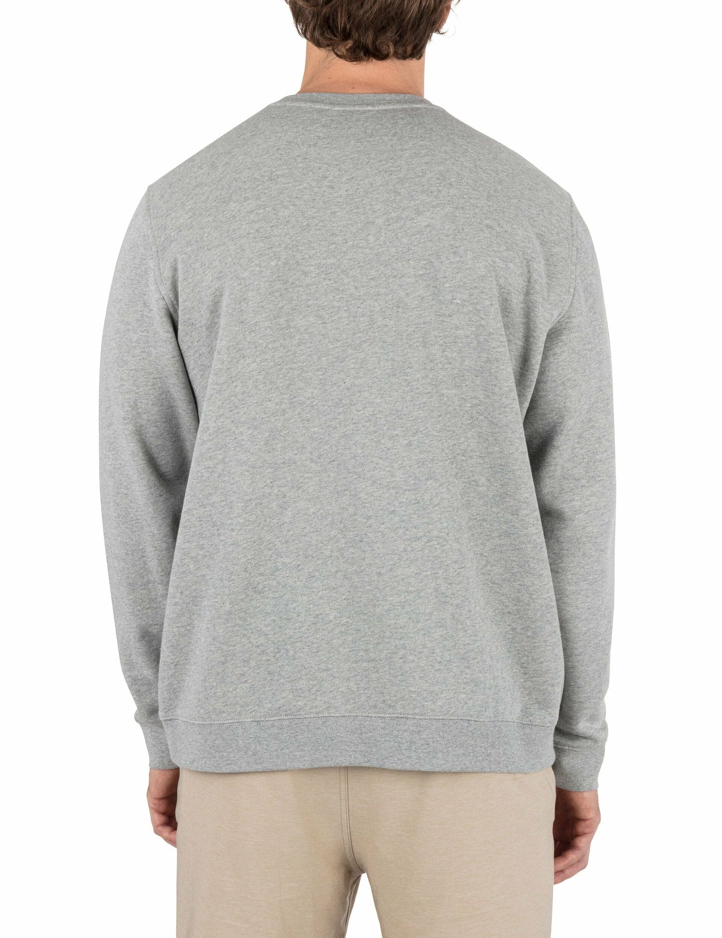 Icon Long Sleeve Crew | Hurley - GREY HEATHER