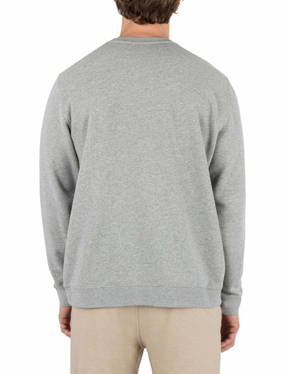 Icon Long Sleeve Crew | Hurley - GREY HEATHER