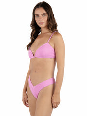 New Wave Jacquard V Front Skimpy Bikini Bottom | Hurley - Aster
