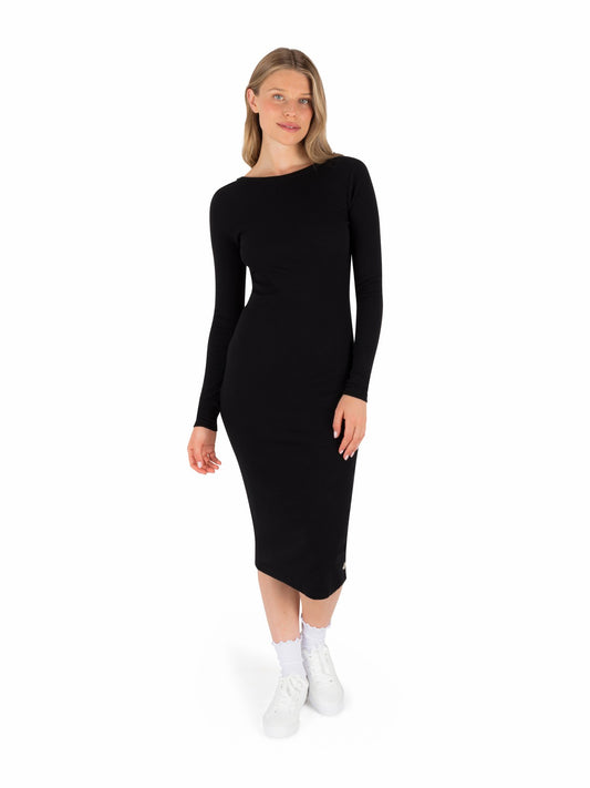 Just A Girl Long Sleeve Dress | Hurley - BLACK