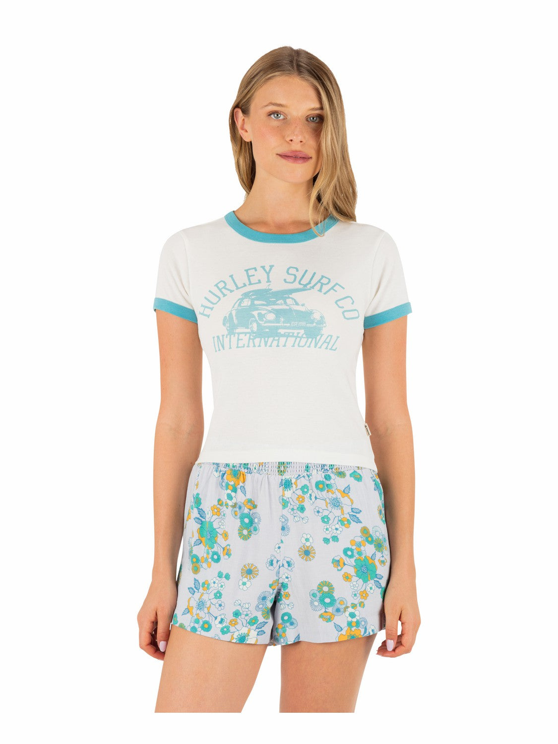 Speedway Ringer Baby Tee | Hurley - Tofu
