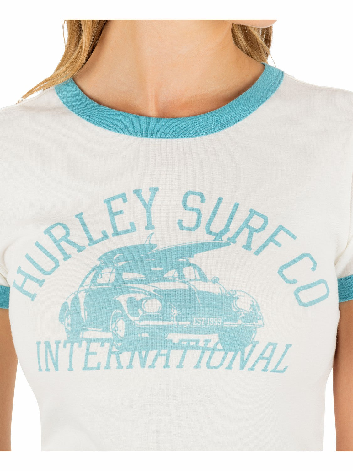 Speedway Ringer Baby Tee | Hurley - Tofu