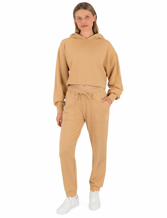 Stowe Crop Hoodie | Hurley - Tan
