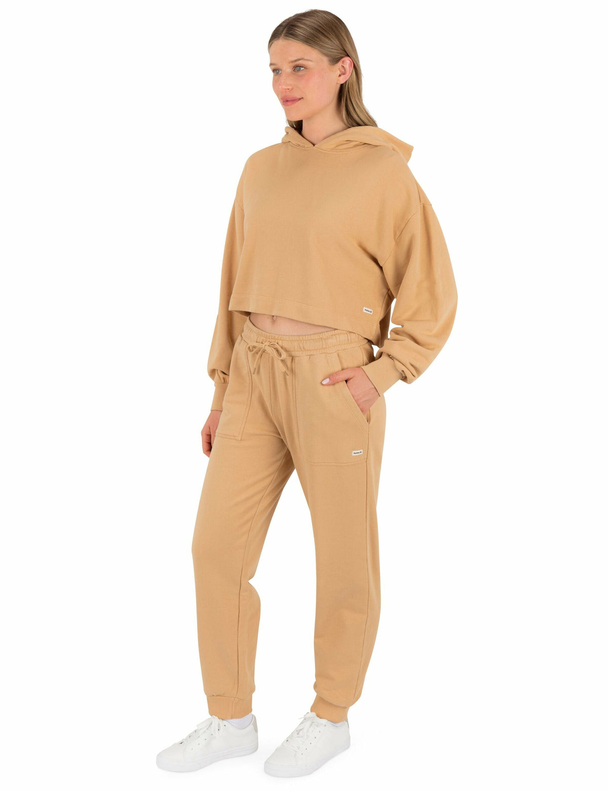 Stowe Crop Hoodie | Hurley - Tan