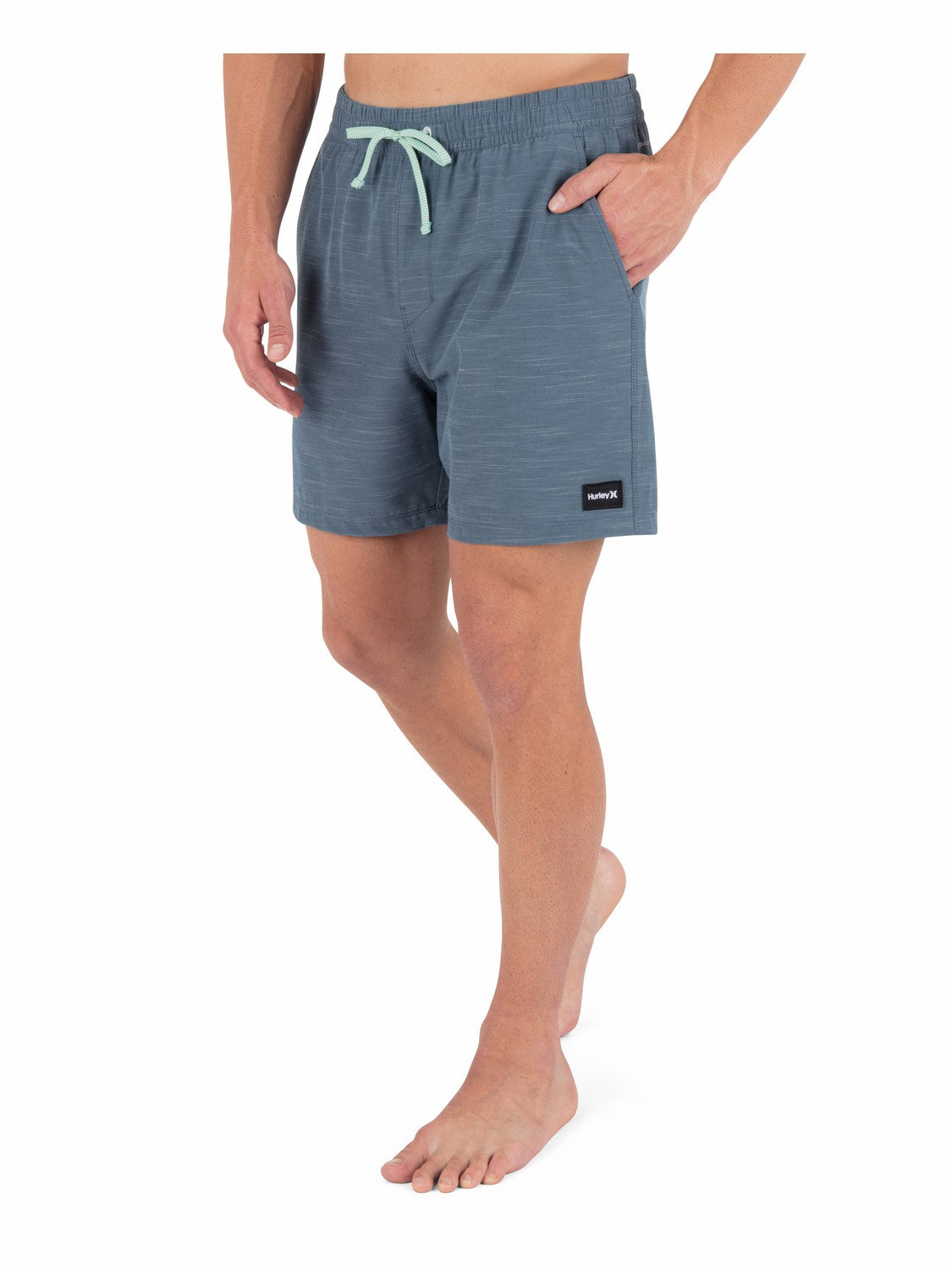 Phantom Eco Slub Lined Volley Boardshort 17" | Hurley - Grey Teal