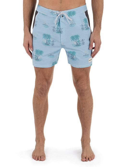 Phantom Naturals Blocked Session Boardshort 16" | Hurley - EIFEL BLUE