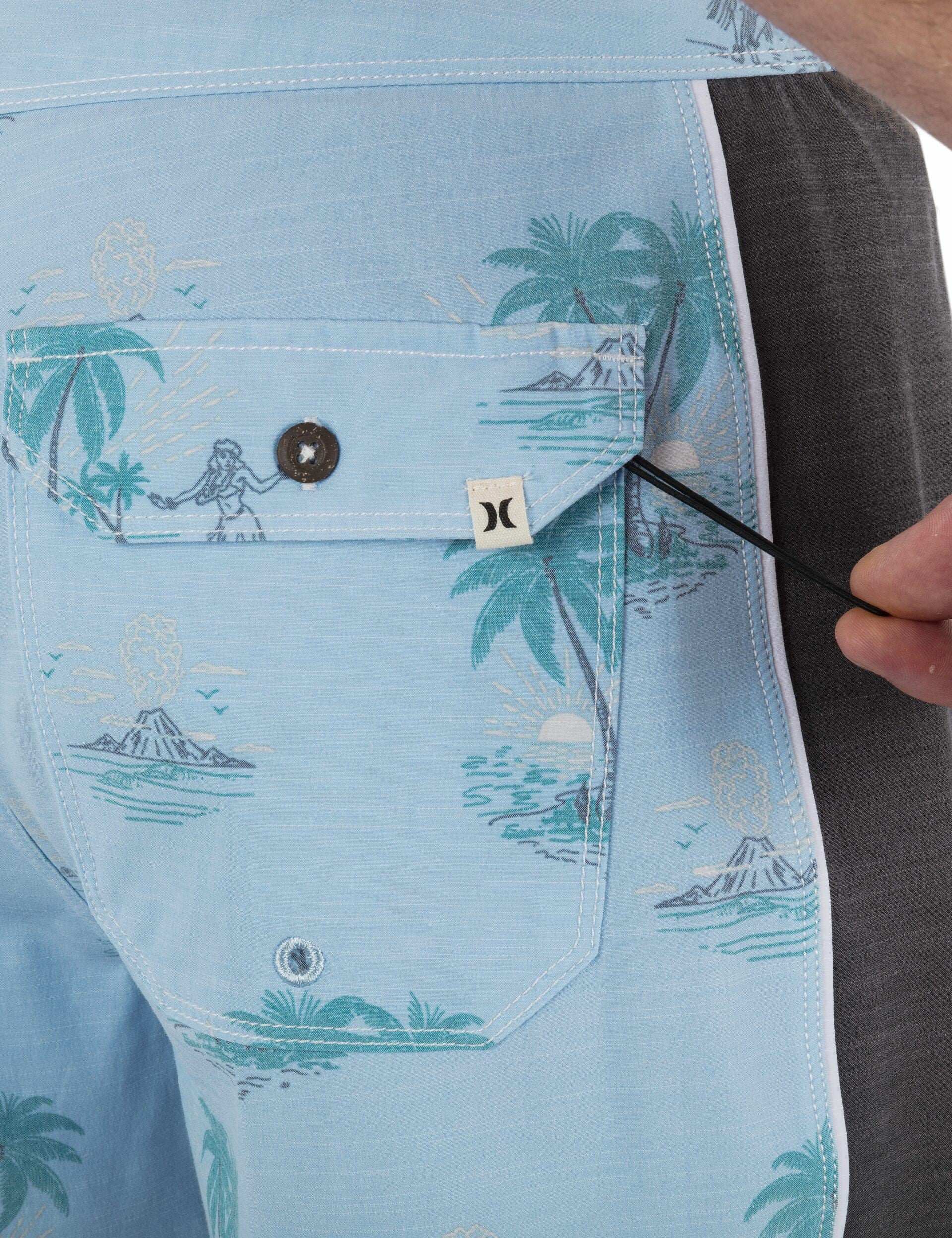 Phantom Naturals Blocked Session Boardshort 16" | Hurley - EIFEL BLUE