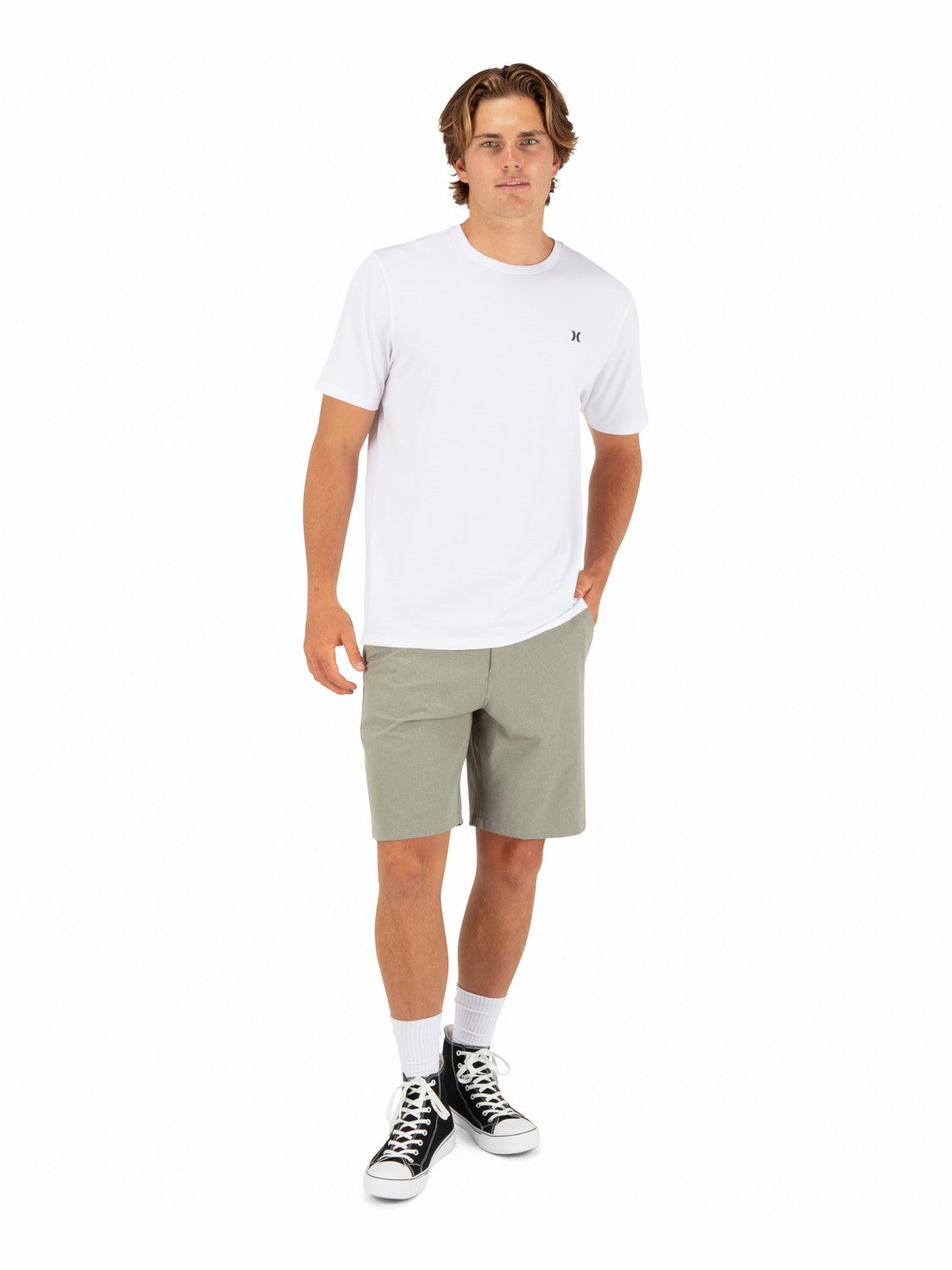 Phantom Microcheck Walkshort 20" | Hurley - Olive