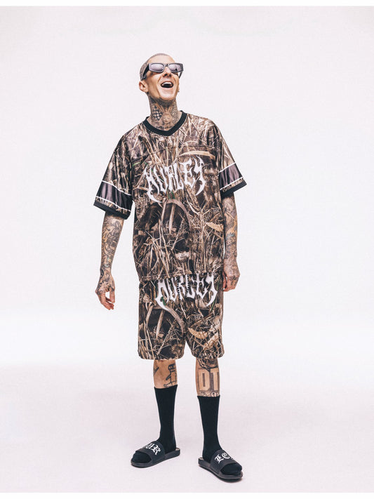 Hurley x Travis Barker Real Tree Mosh Pit Mesh Short | Hurley - Black