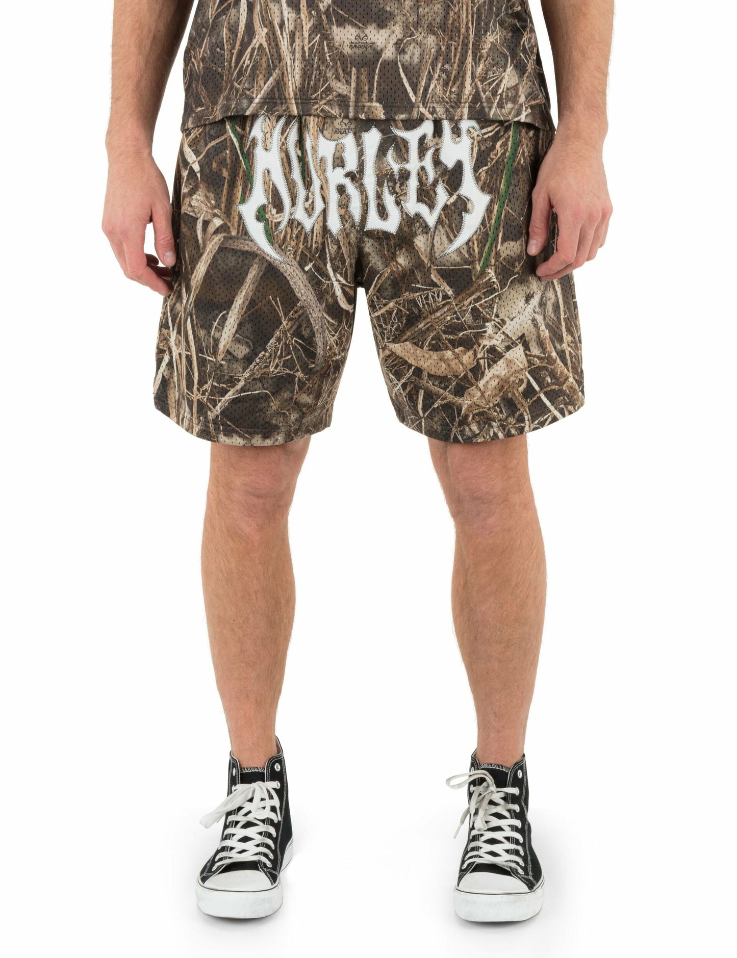Hurley x Travis Barker Real Tree Mosh Pit Mesh Short | Hurley - Black