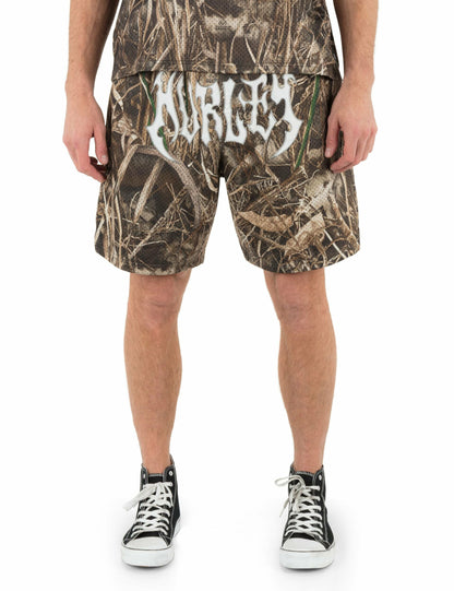 Hurley x Travis Barker Real Tree Mosh Pit Mesh Short | Hurley - Black