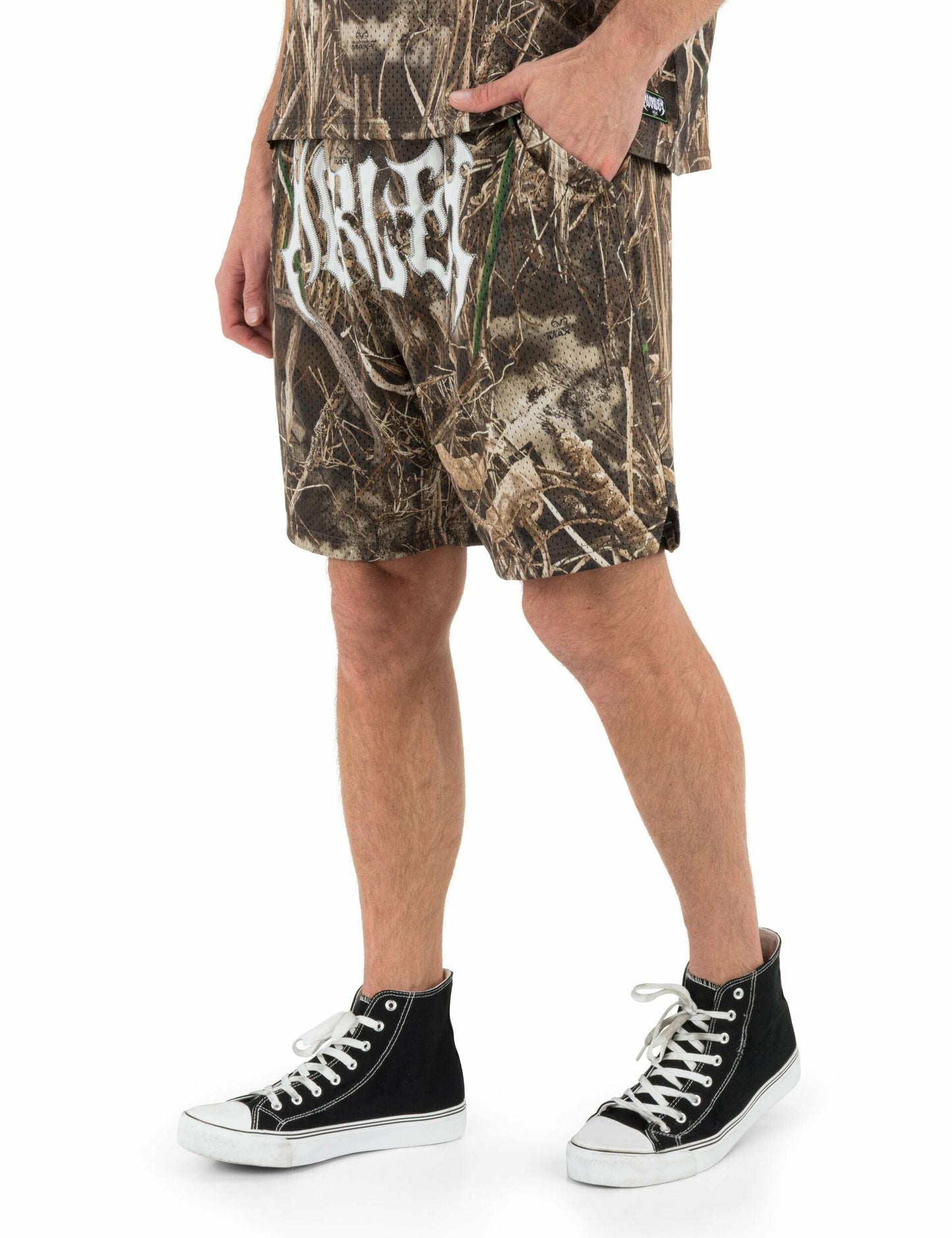 Hurley x Travis Barker Real Tree Mosh Pit Mesh Short | Hurley - Black