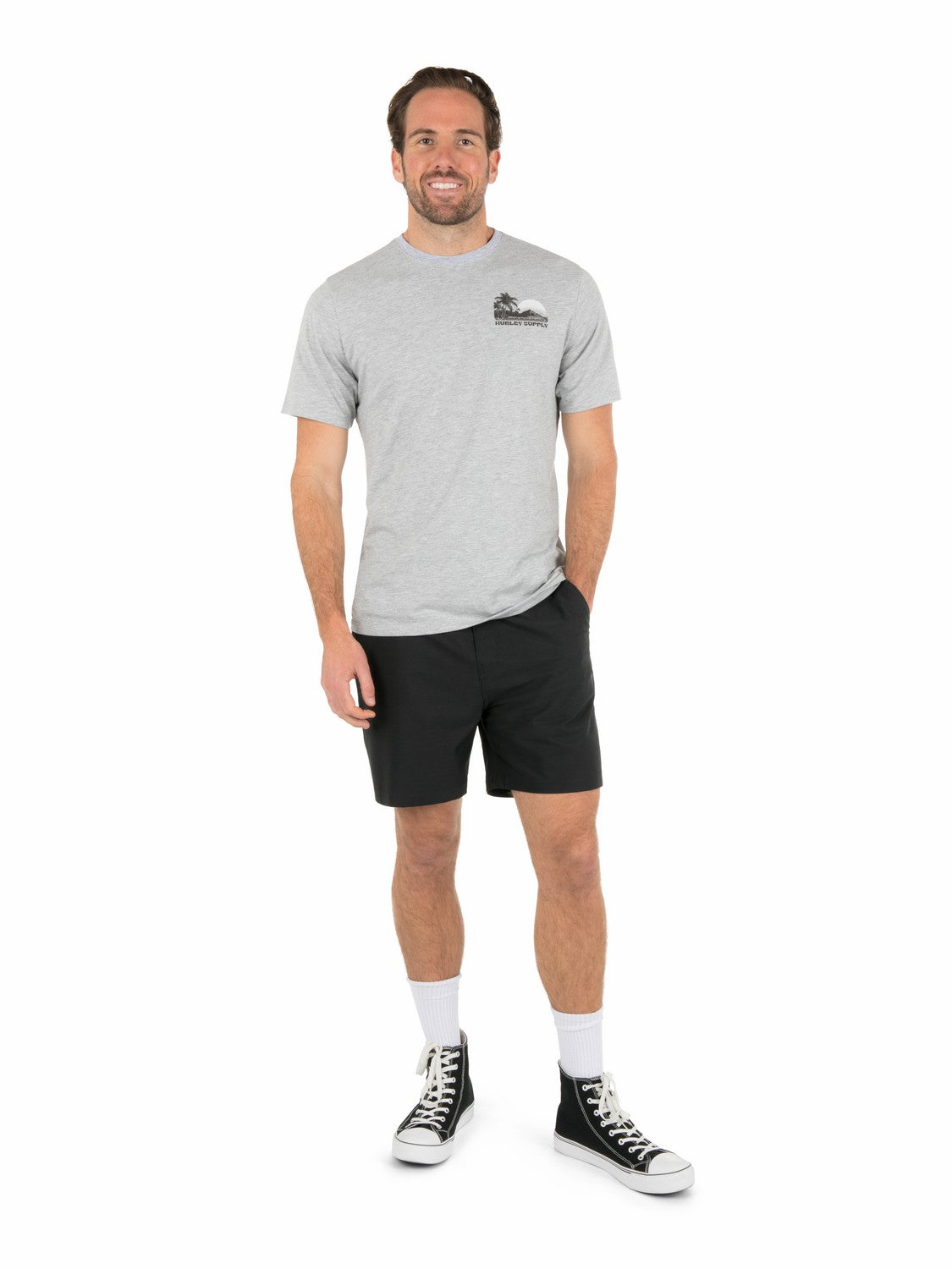 Island Scape Short Sleeve | Hurley - Dark Grey Heather