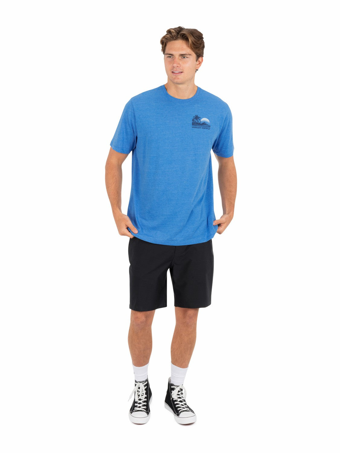 Island Scape Short Sleeve | Hurley - Seashore Heather