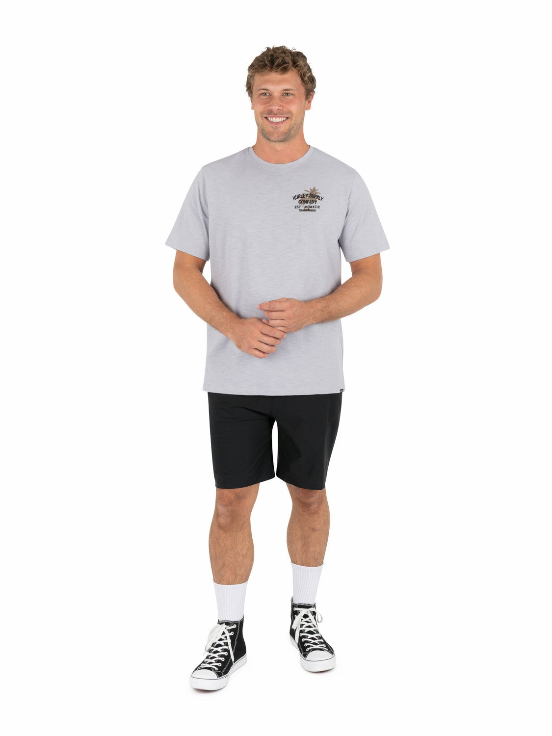 Shape Shack Slub Short Sleeve | Hurley - Light Asteroid