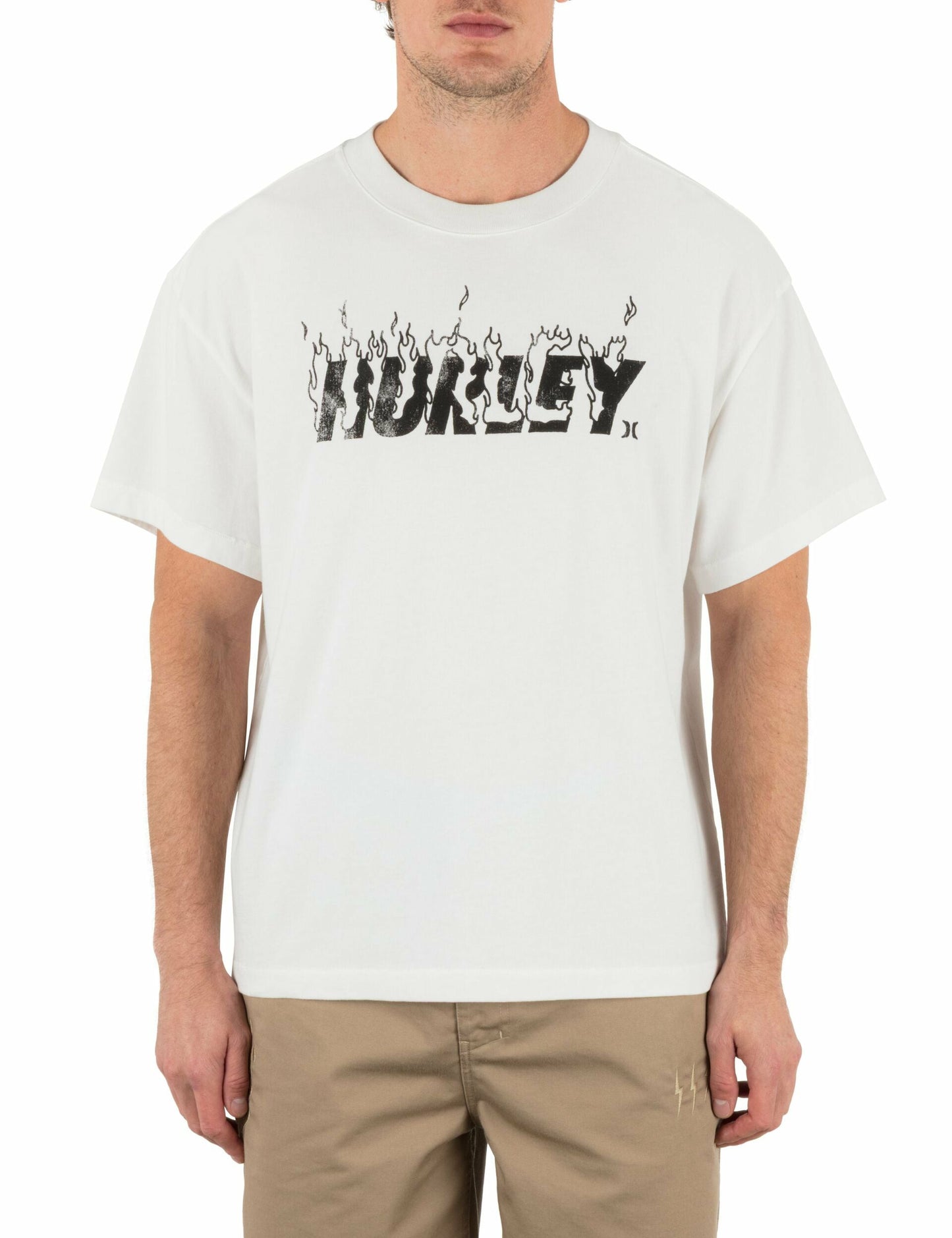 Hurley x Travis Barker Hurley On Fire Short Sleeve Tee | Hurley - White