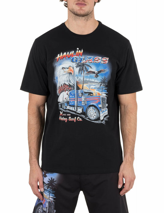 Haulin' Glass Short Sleeve | Hurley - BLACK