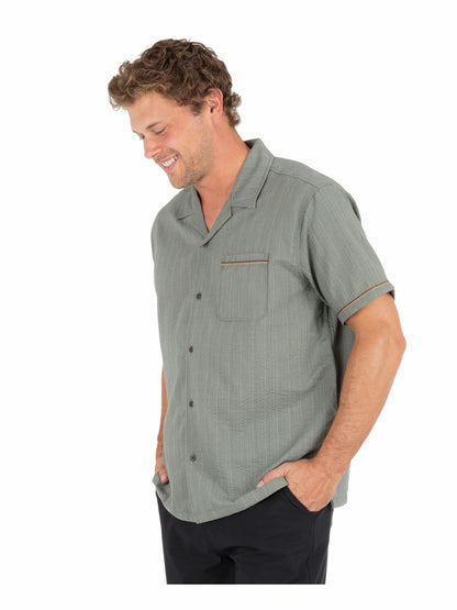 Lay Day Camp Short Sleeve | Hurley - Army