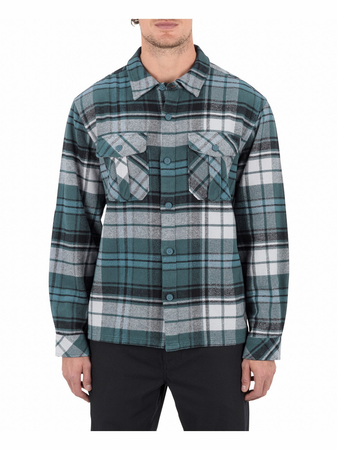 Santa Cruz Seaside Flannel Long Sleeve | Hurley - Armored Navy
