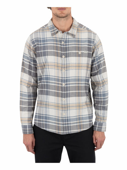 Portland Stretch Flannel Long Sleeve | Hurley - Bone
