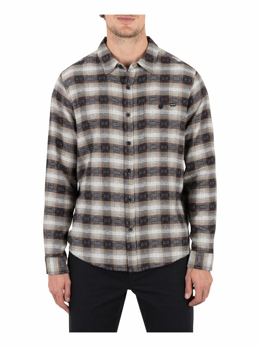Portland Stretch Flannel Long Sleeve | Hurley - Black