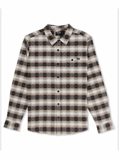 Portland Stretch Flannel Long Sleeve | Hurley - Black
