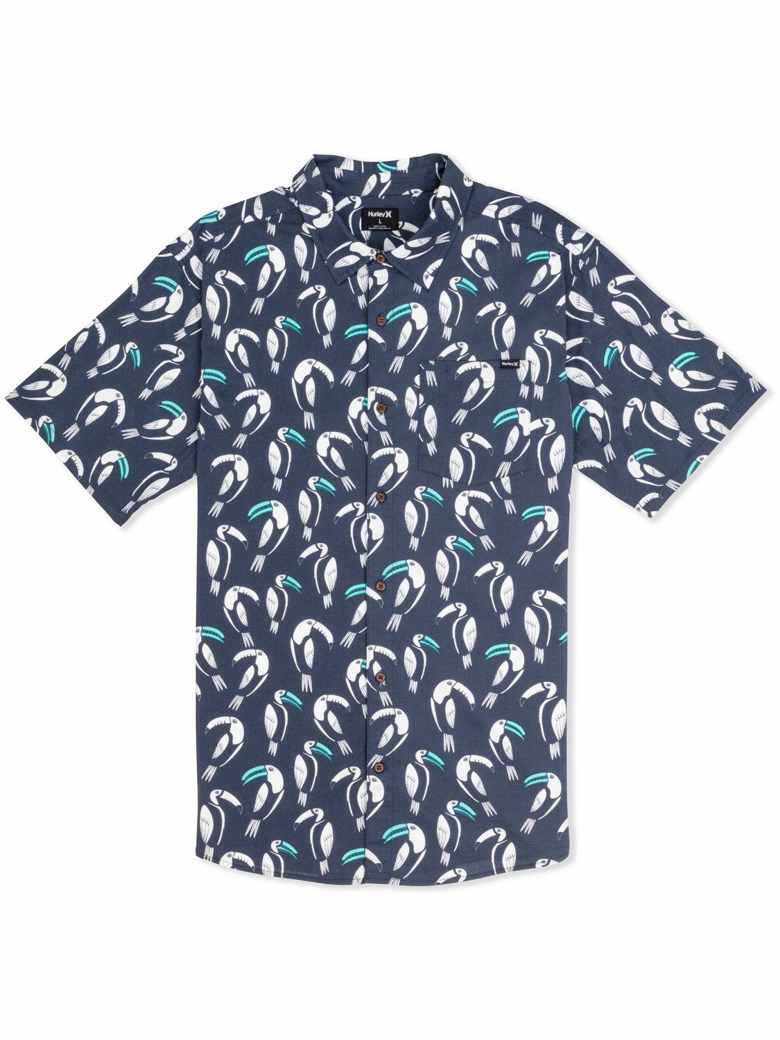 One & Only Lido Stretch Short Sleeve Shirt | Hurley - GREY
