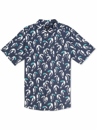 One & Only Lido Stretch Short Sleeve Shirt | Hurley - GREY