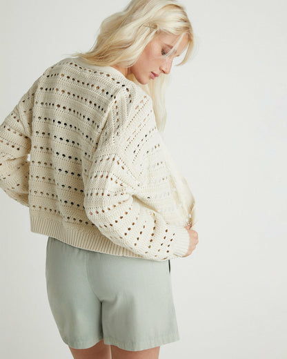 Charming Cardigan | Hurley - Off White