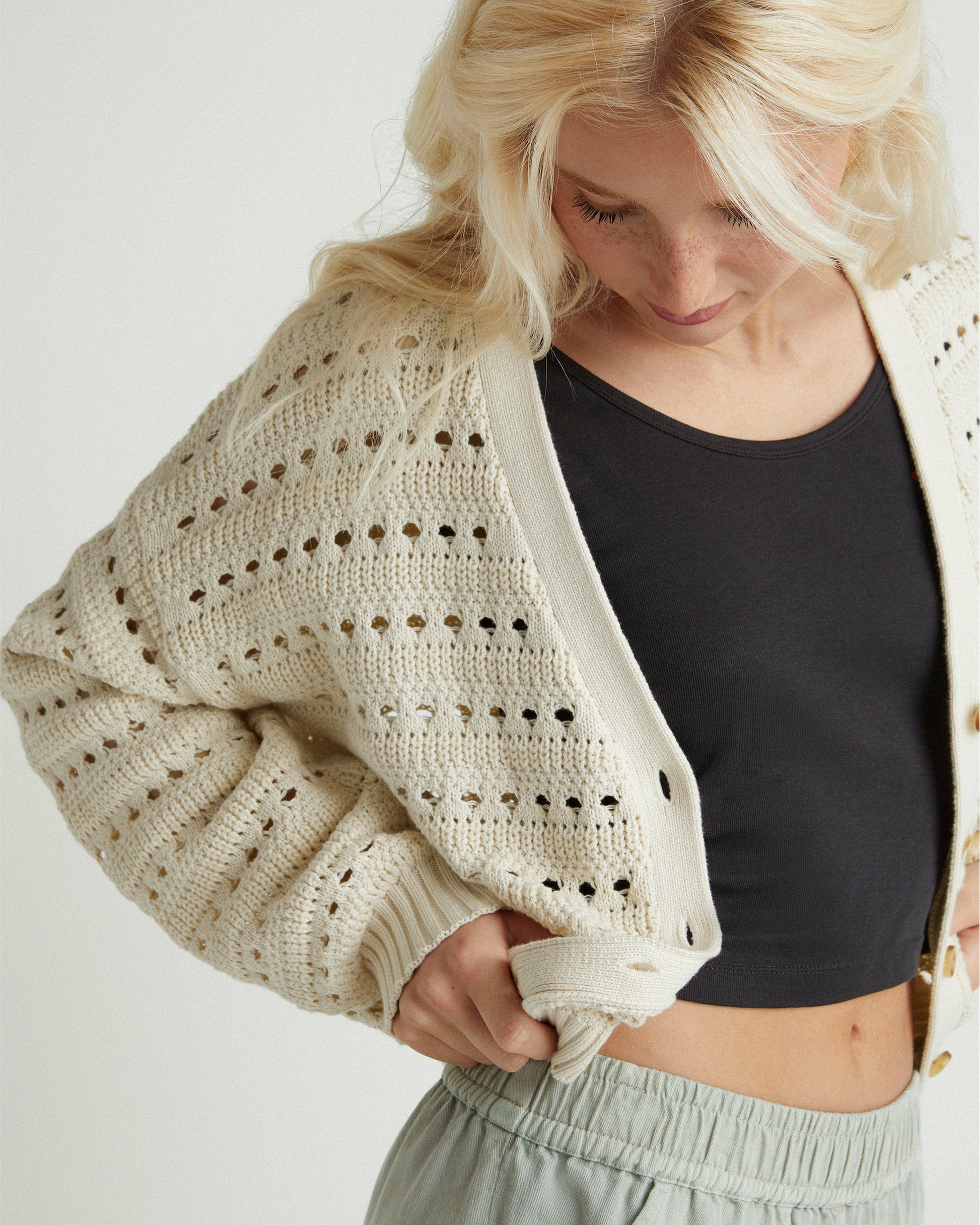 Charming Cardigan | Hurley - Off White
