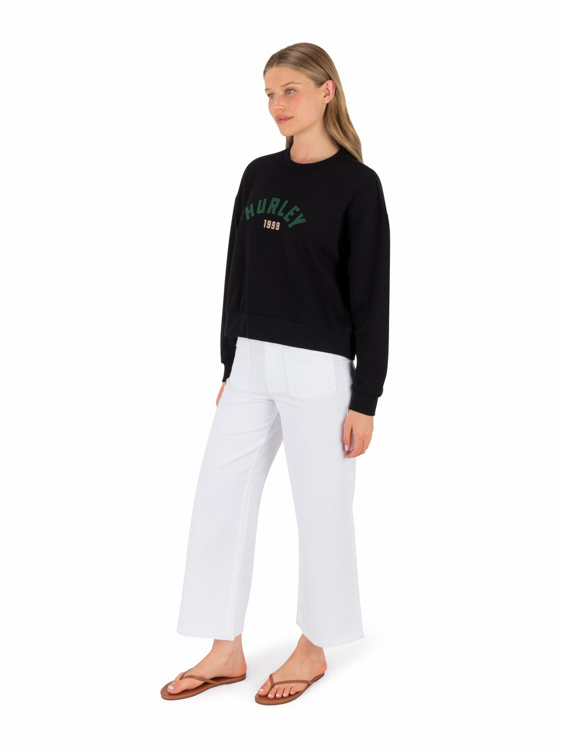 Worthy Boxy Crew | Hurley - BLACK