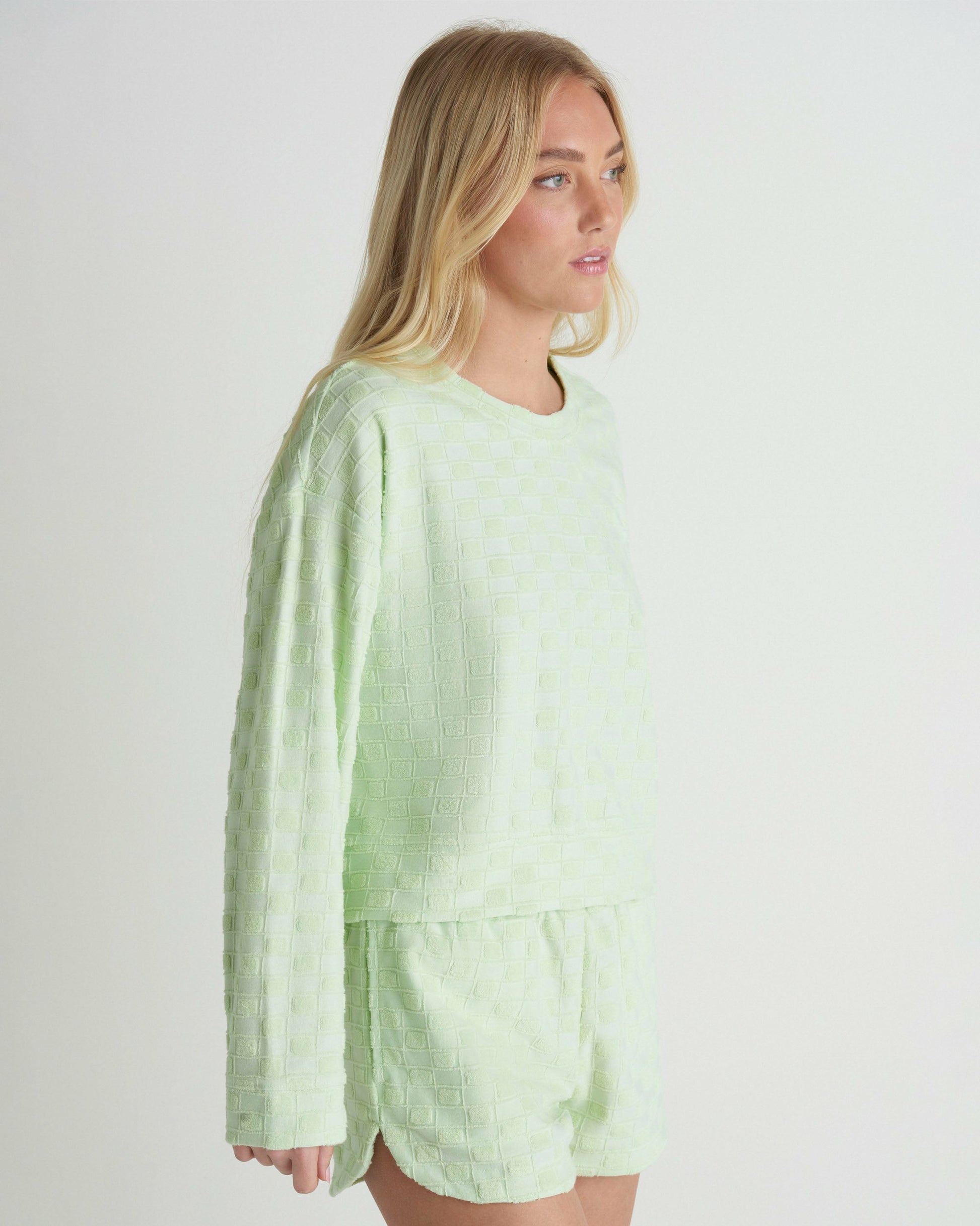Venice Terry Boxy Crew Sweatshirt | Hurley - Spray