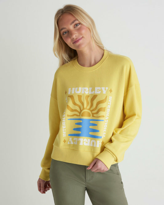 Living Peace Boxy Crew | Hurley - Dandelion