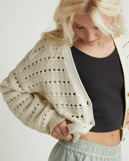Charming Cardigan | Hurley - Off White