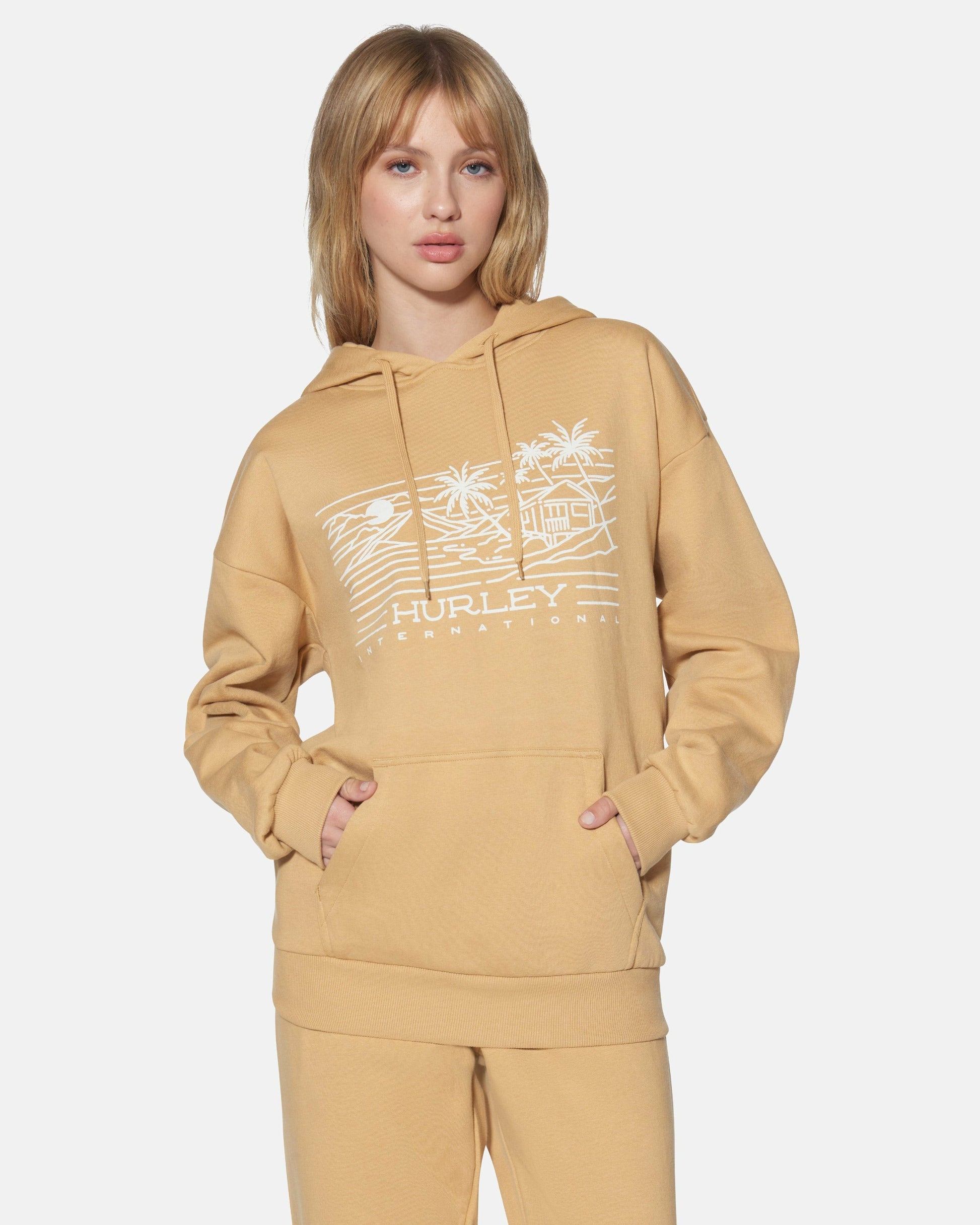 Maui Oversized Hoodie | Hurley - Tan