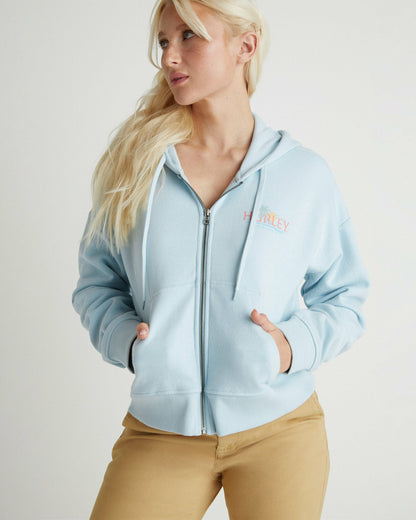 Coastline Crop Zip Hoodie | Hurley - Skyway