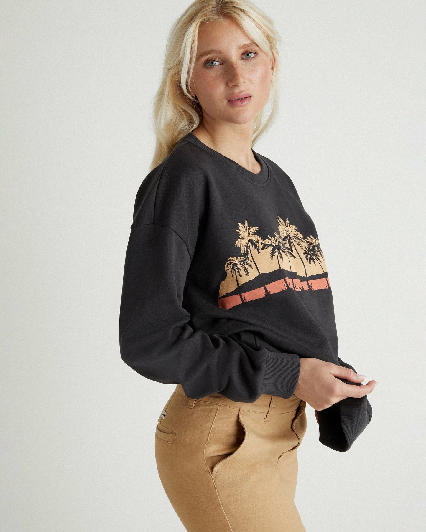 Sea-Nario Oversized Crew | Hurley - Off Black
