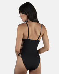Solid Moderate One Piece | Hurley - Black