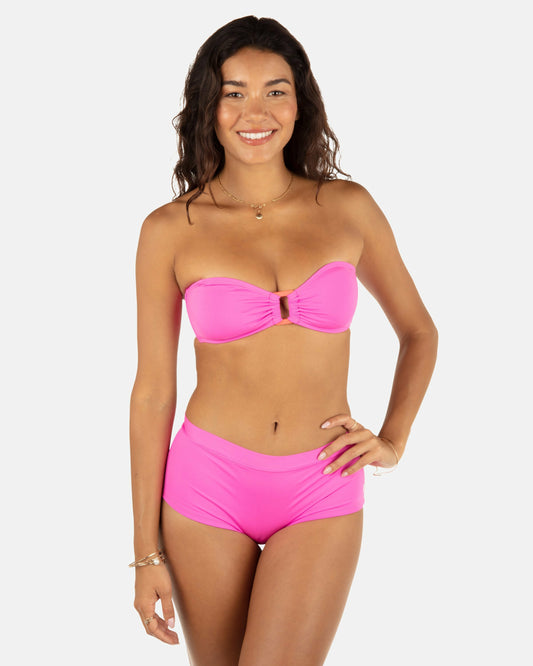 Solid Ring Bandeau | Hurley - Disco Pink/Maraschino