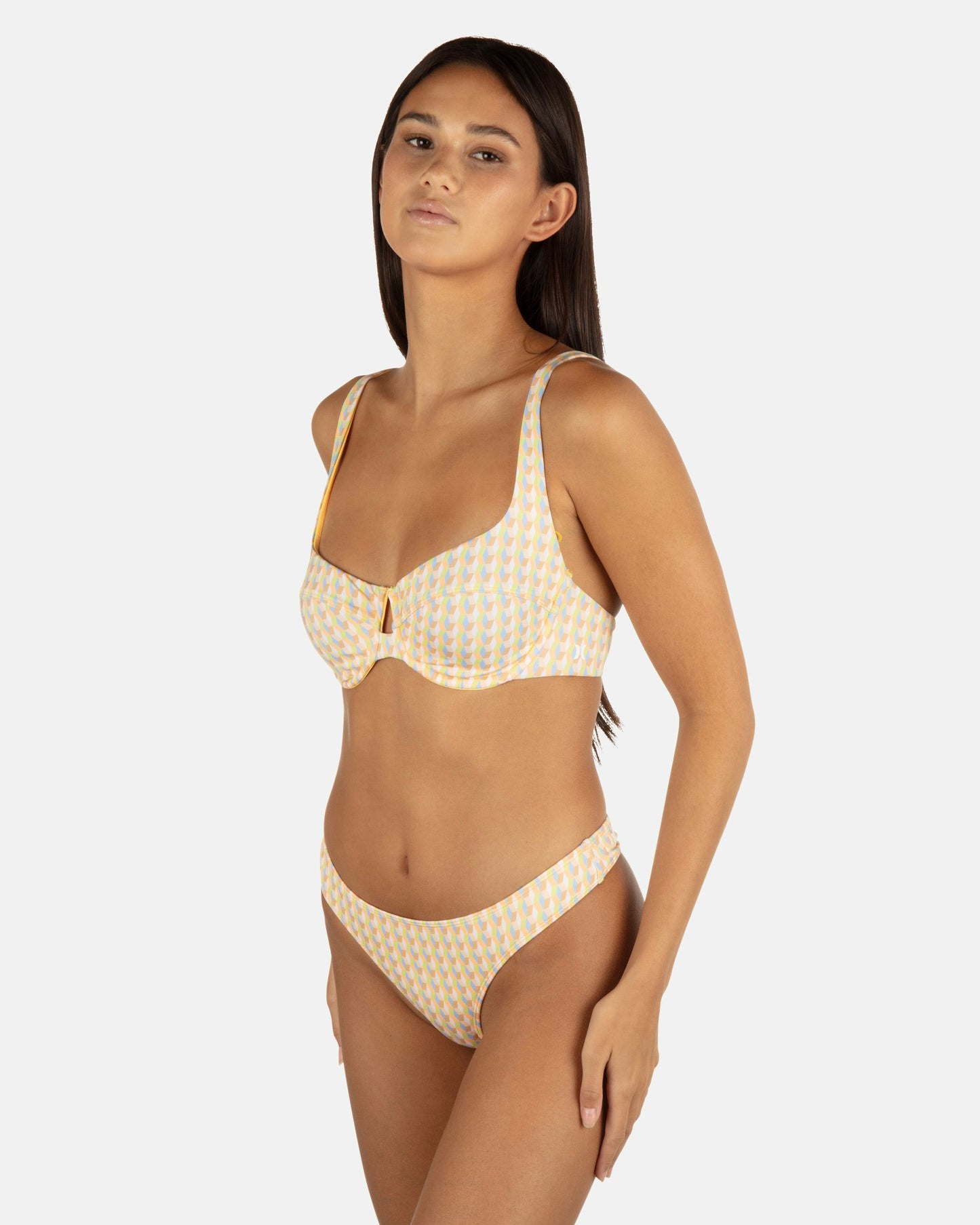 Retro Geo Underwire Bralette | Hurley - Chartreuse