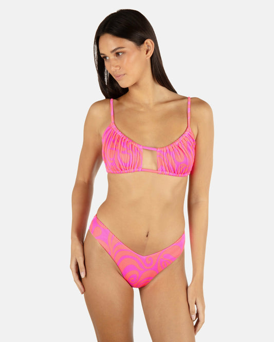 Trip Hop Scoop Front Bralette | Hurley - Maraschino