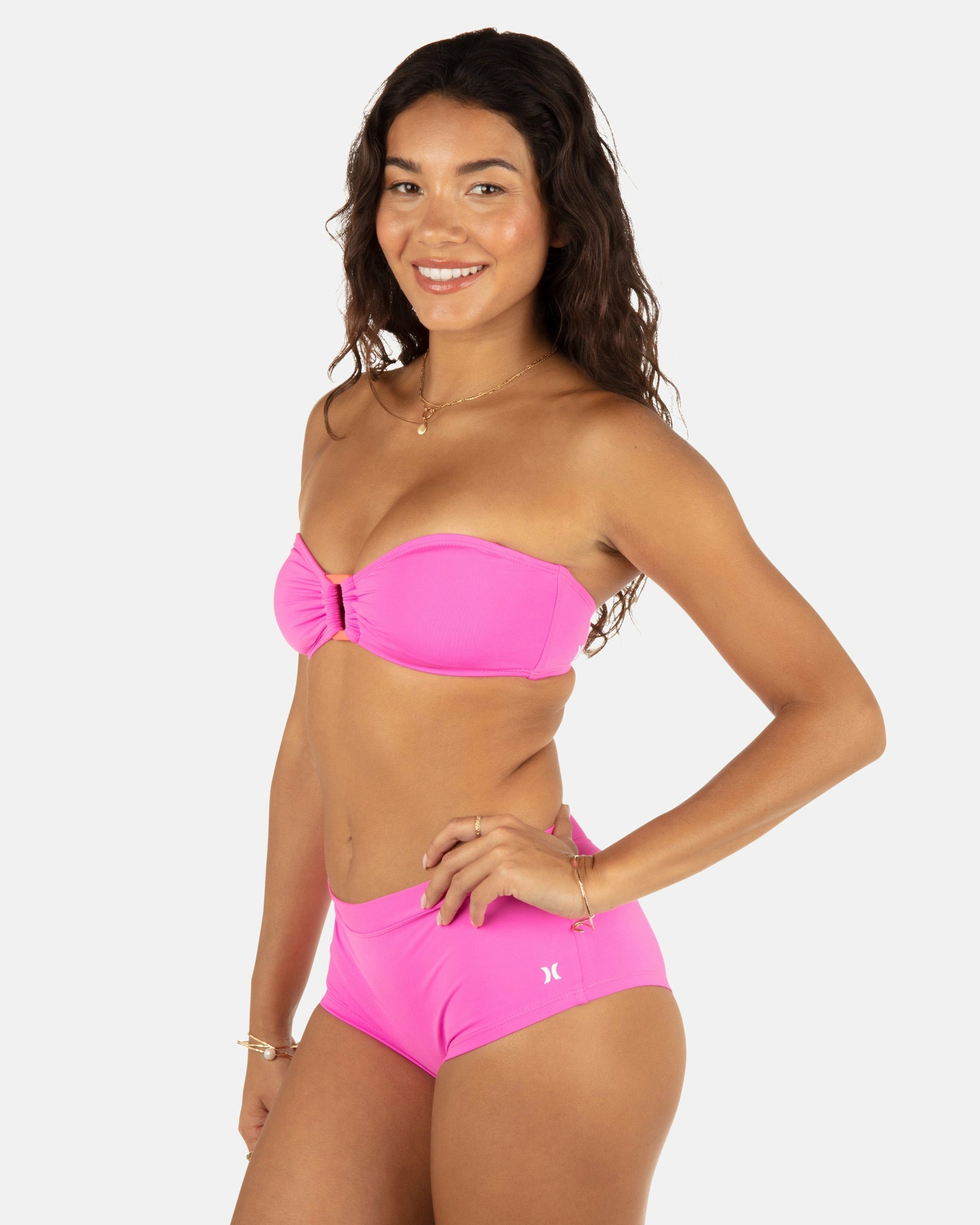 Solid Ring Bandeau | Hurley - Disco Pink/Maraschino