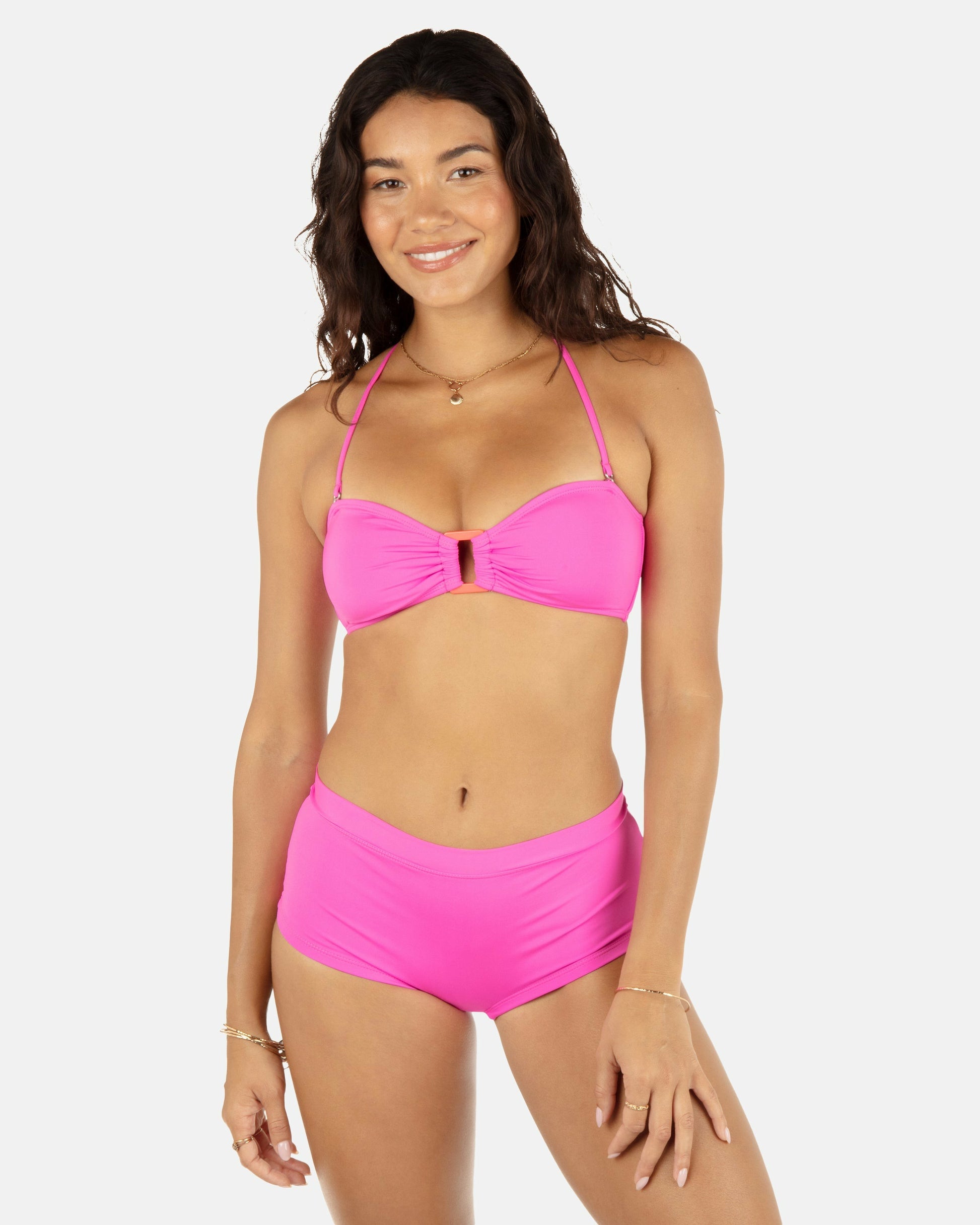 Solid Ring Bandeau | Hurley - Disco Pink/Maraschino