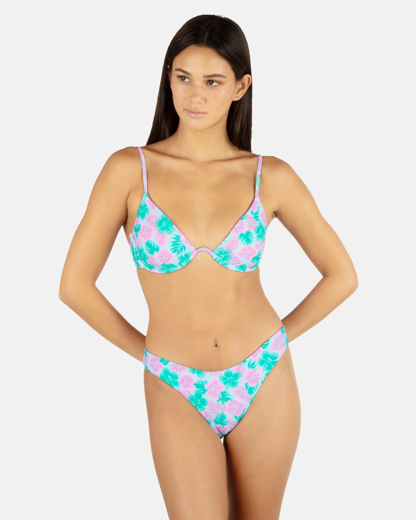 Lani Floral Underwire Bra | Hurley - Teal