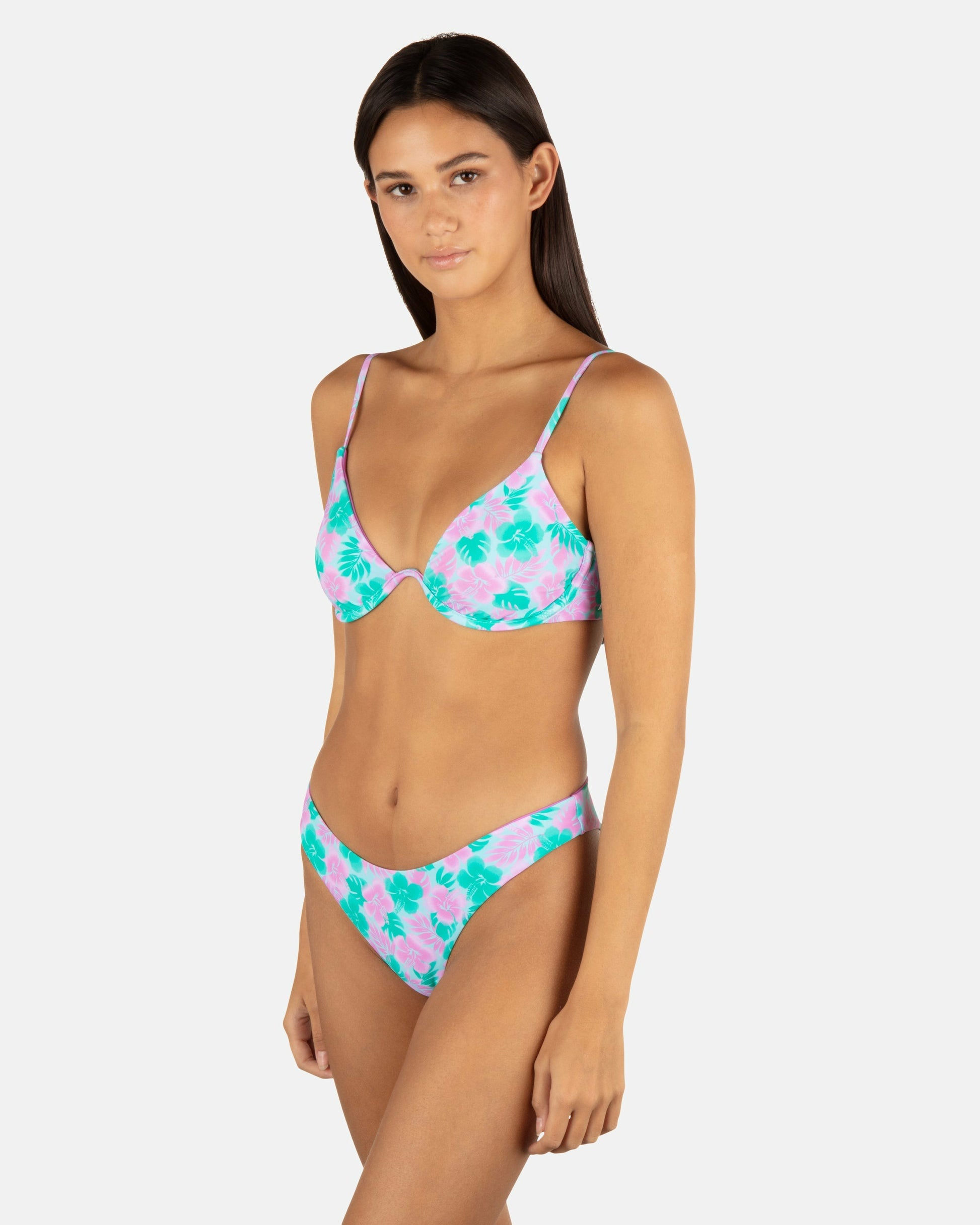 Lani Floral Underwire Bra | Hurley - Teal