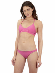 Reversible Solid Moderate Bikini Bottom | Hurley - Pink Peony / Willow