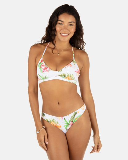Malia Moderate Bikini Bottom | Hurley - White